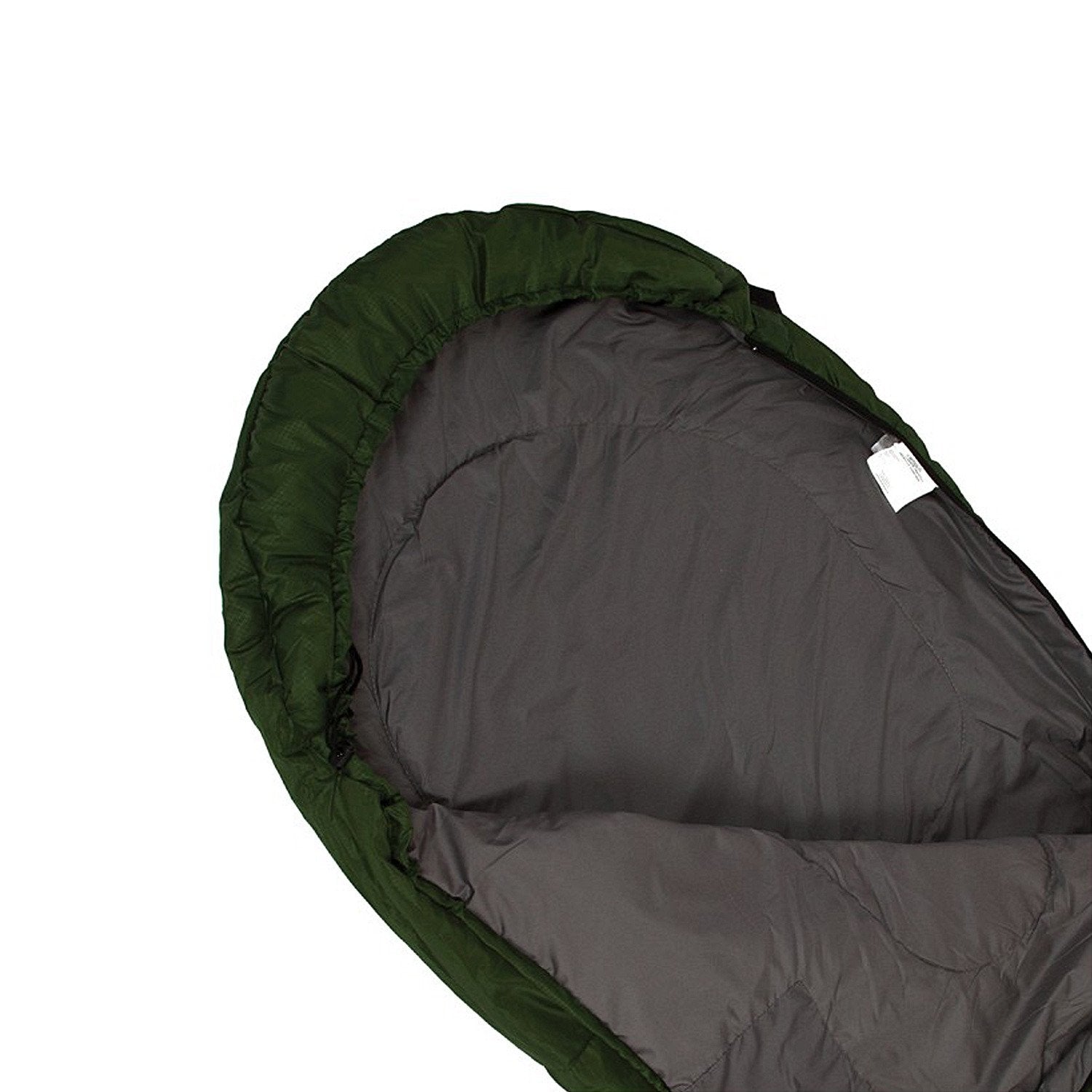 Sleeping Bag Campus VELLO 80 synthetic mummy green 740 g Brand Campus