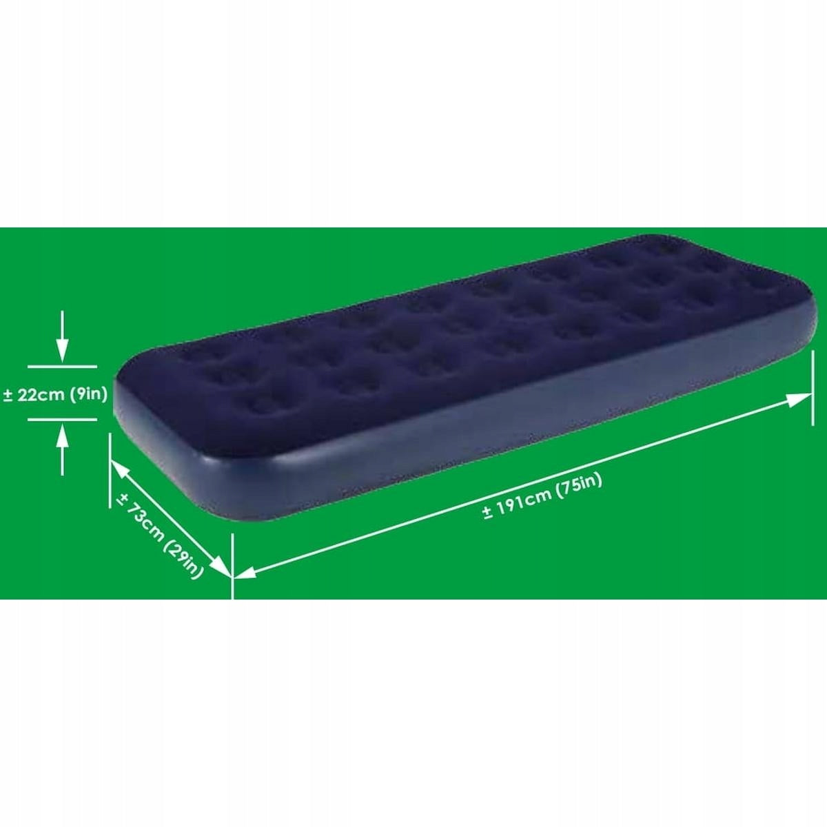 Sleeping Mattress Inflatable Bed 191x73x22cm 1 Person Brand Avenli