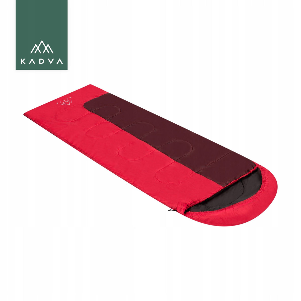 Sleeping bag KADVA Dorma L left red 220x75 Lightweight Tourist with cover Manufacturer code KDV-B4B043-RD