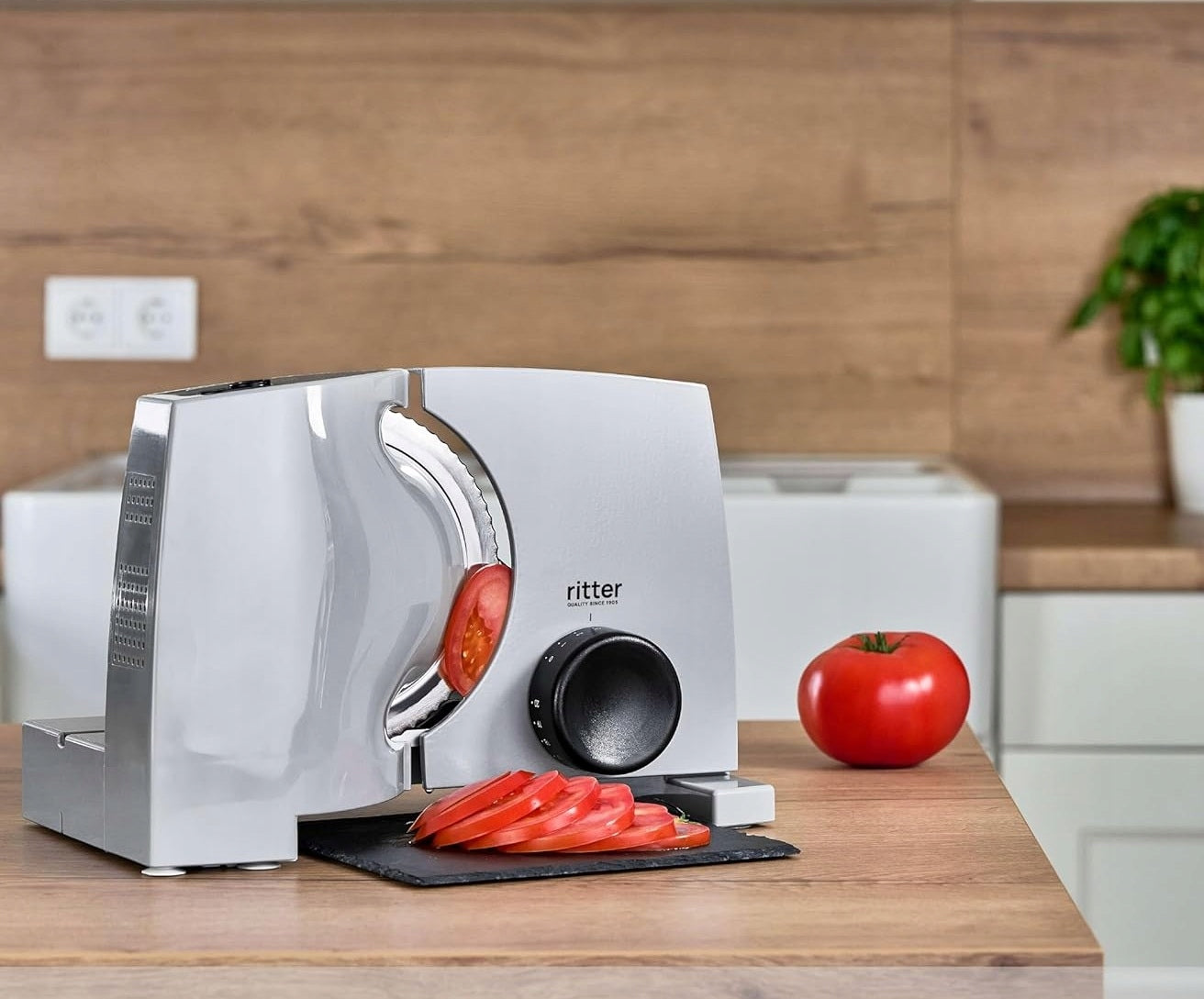 Slicer Ritter Nova 1 65W Electric Silver Grey Packaging status original