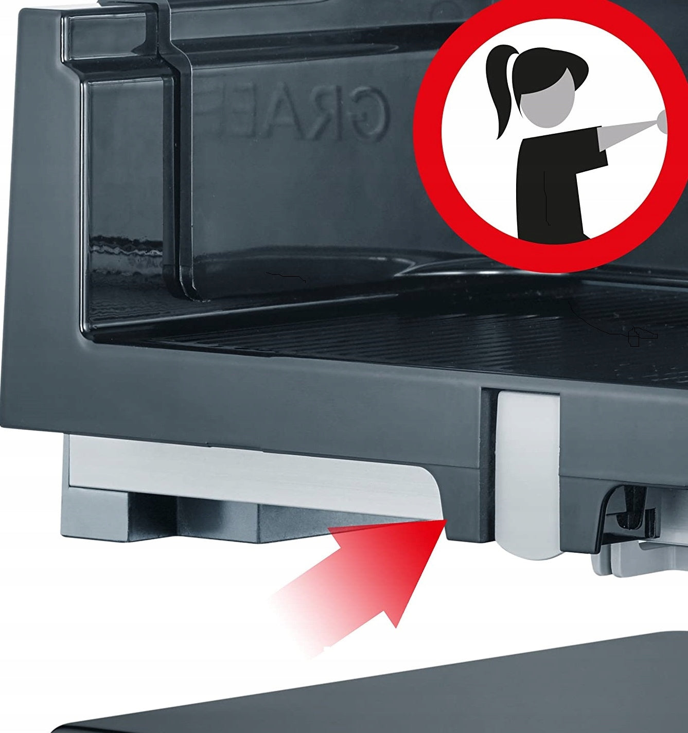 Slicer Stainless Steel Meat Bread Cheese Graef Safety protection against accidental switching on