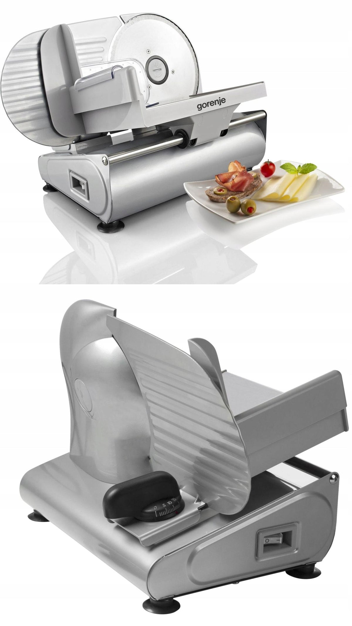 Slicer cutting machine Gorenje R 506 E INOX for cheese bread Manufacturer code GORR506E