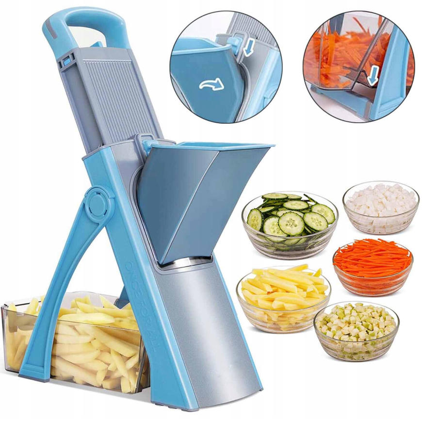 Slicer mandolin grater vegetable shredder vertical adjustable folding Manufacturer code Szatkownica krajalnica do warzyw tarka