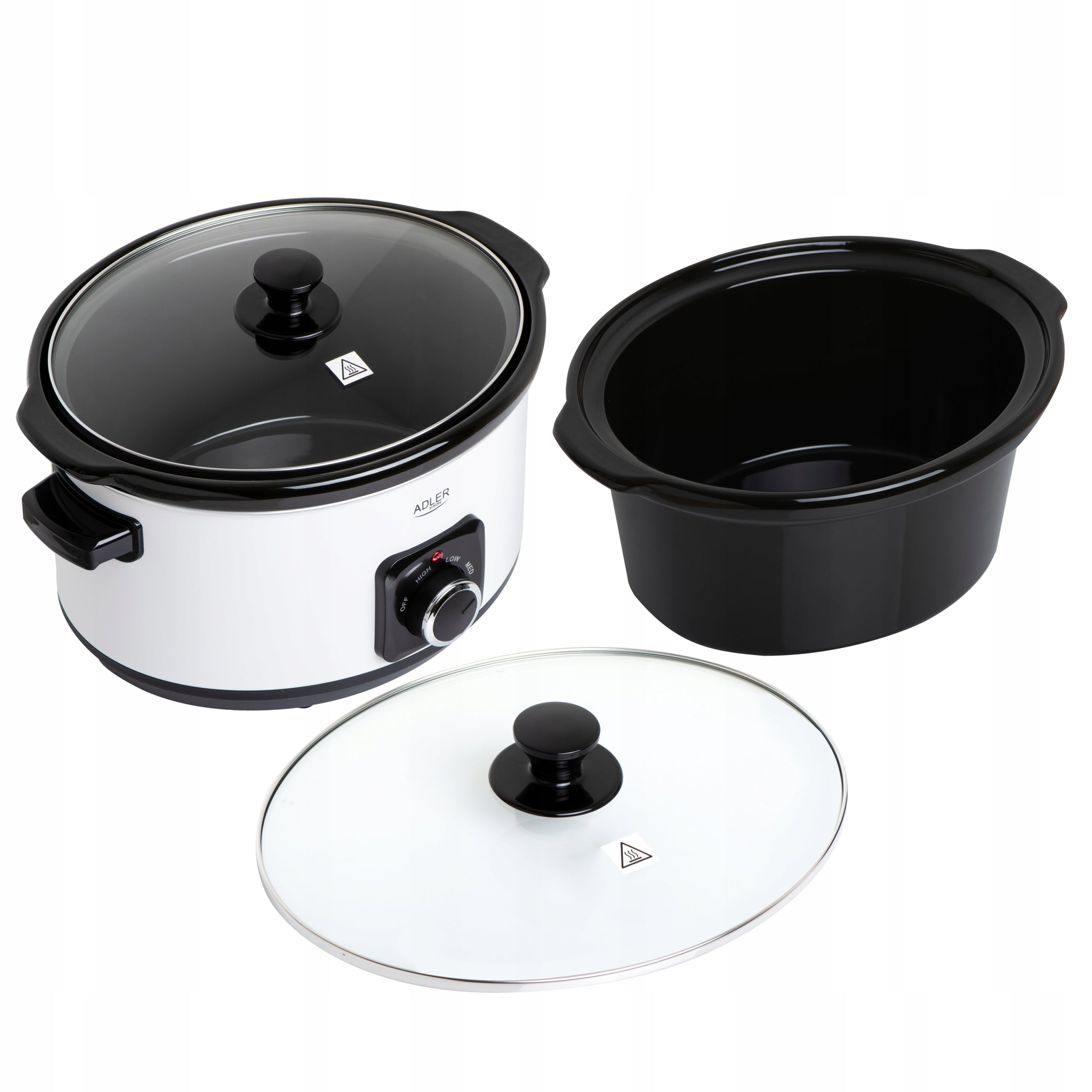 Slow Cooker ADLER AD 6413W 5,8L Ceramic Bowl 290W Electric Pot Brand ADLER
