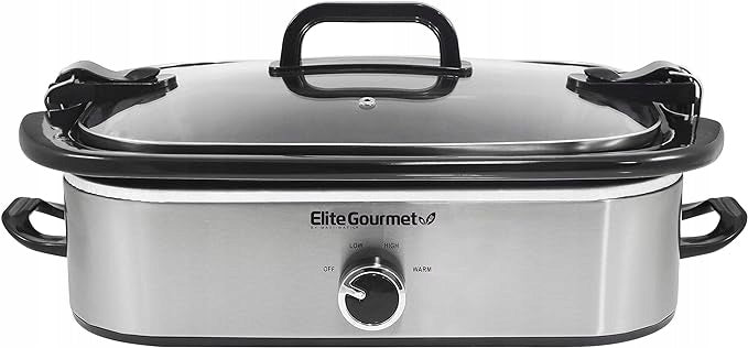 Slow Cooker Elite Gourmet MST-5240SS 3 l silver/grey 3500 W