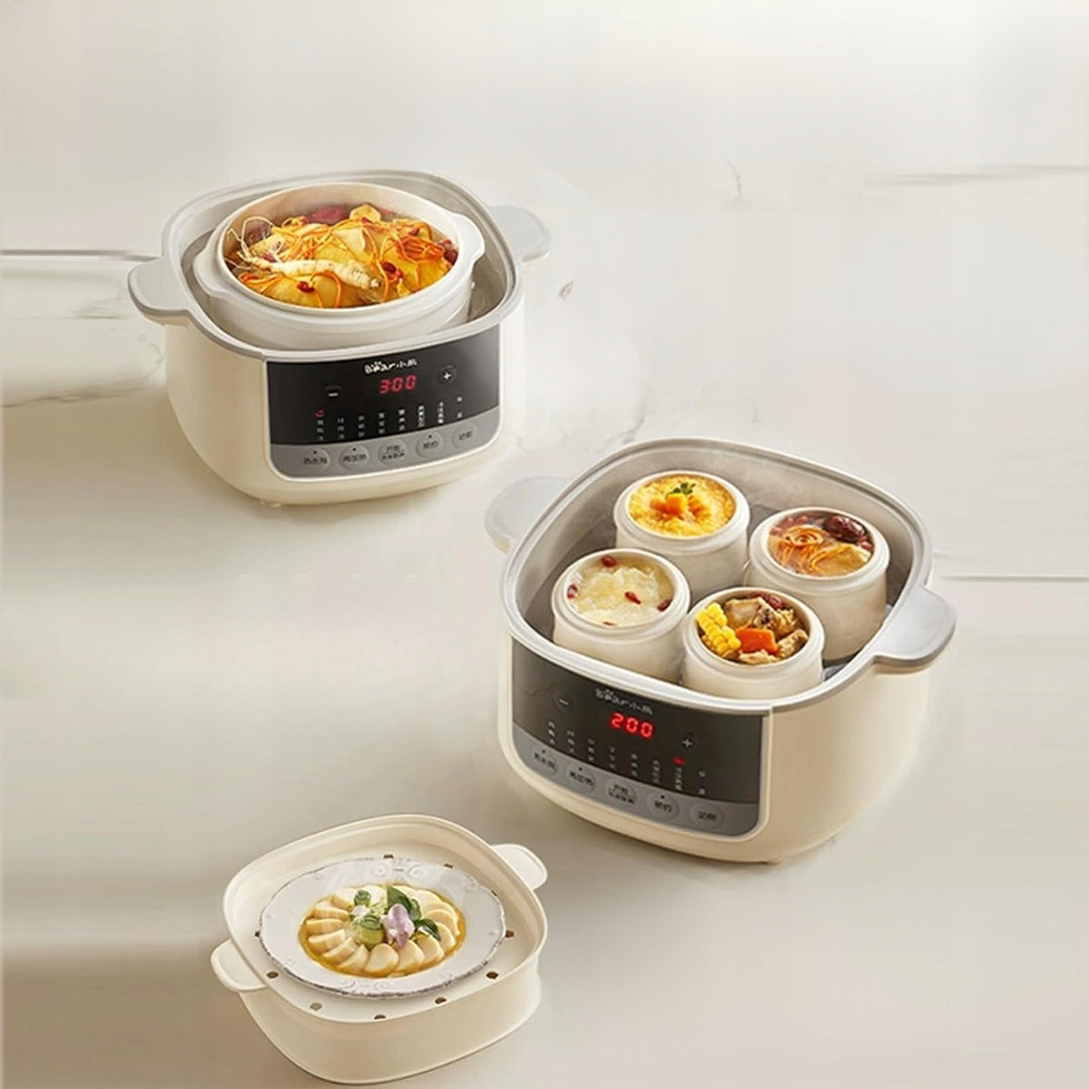 Slow Cooker Multicooker Electric Ceramic Pot 4,1L Dysokan Set Manufacturer code DDZ-J25G2