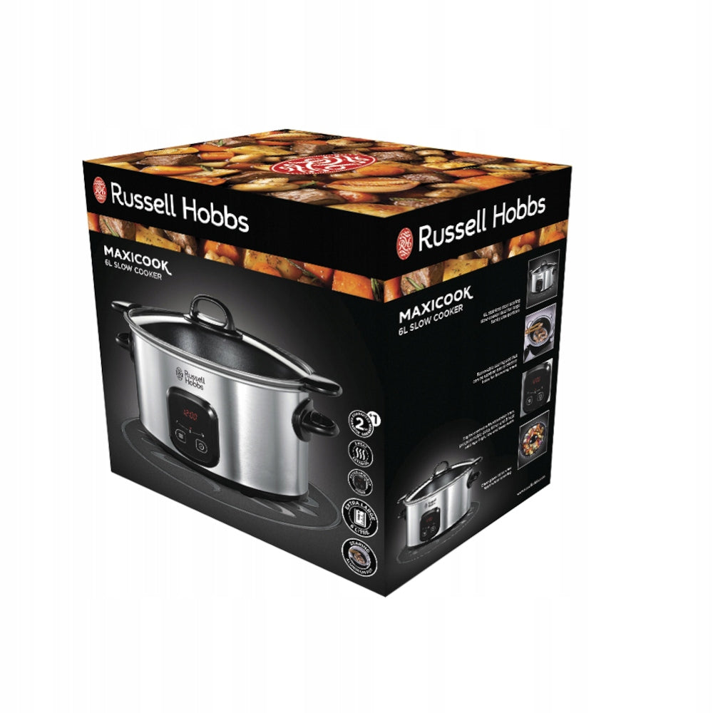 Slow Cooker Russell Hobbs MaxiCook 6 l silver/grey 200 W Brand Russell Hobbs