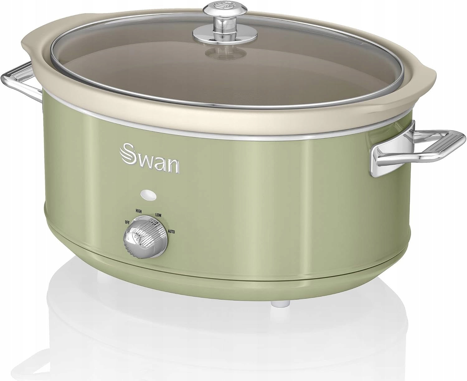 Slow Cooker Swan Retro SF17031GNEU 6.5L ceramic 320W vintage green