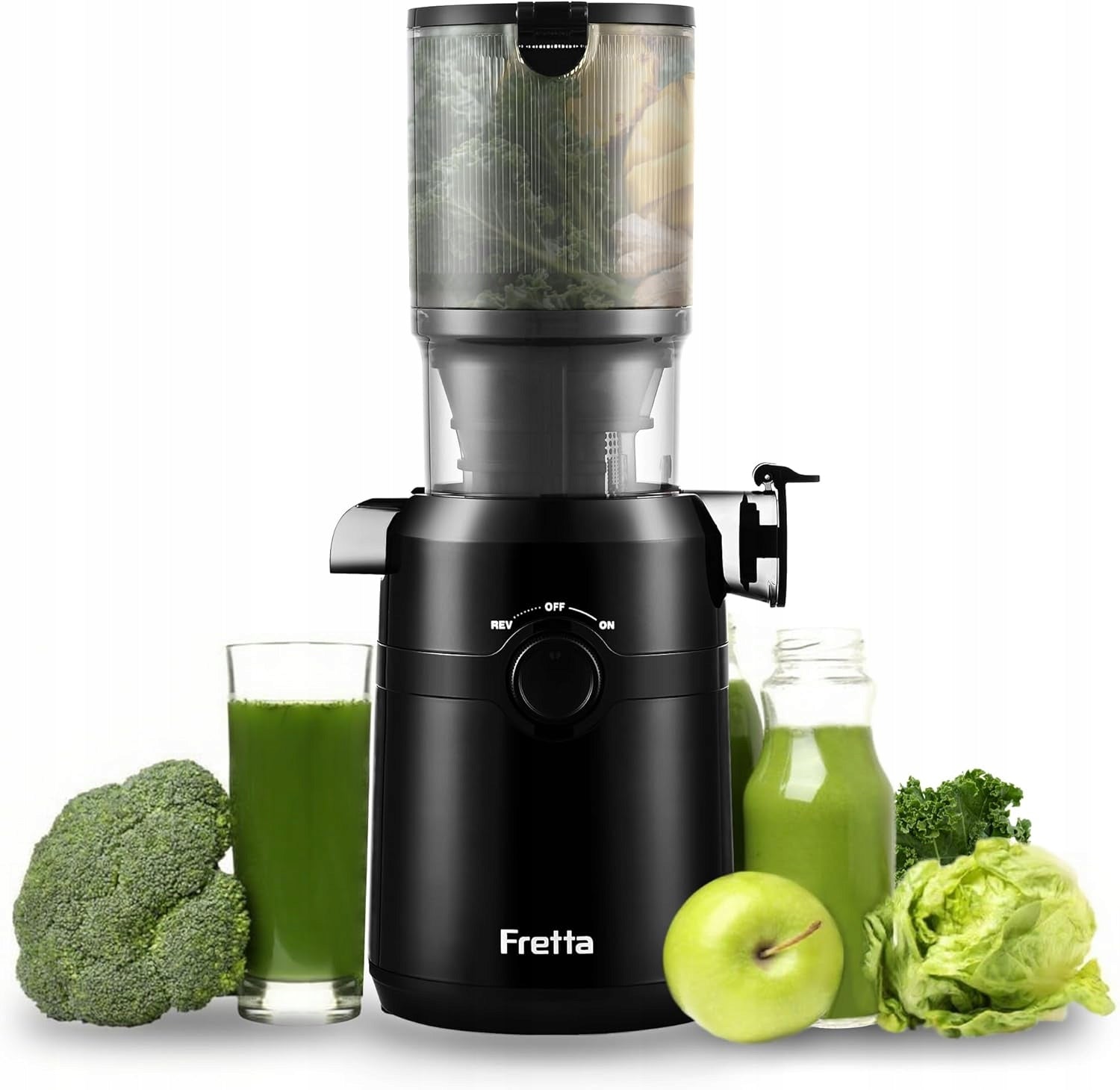 Slow Juicer 200W Large Hole 108mm Whole Fruit Tritan Fretta