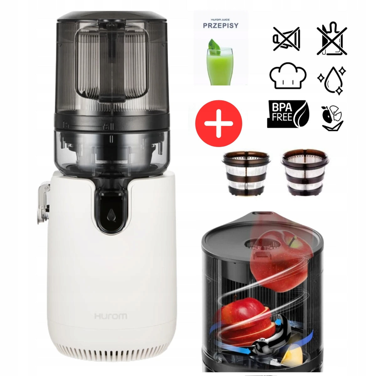 Slow Juicer Hurom E50 ST For Fruit Juices Vegetable Beige