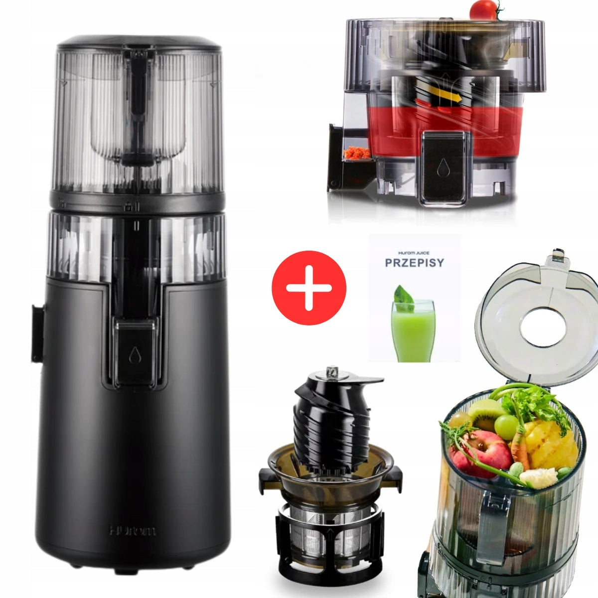 Slow Juicer Hurom H70 ST For Fruit Juice Vegetable Black Mat