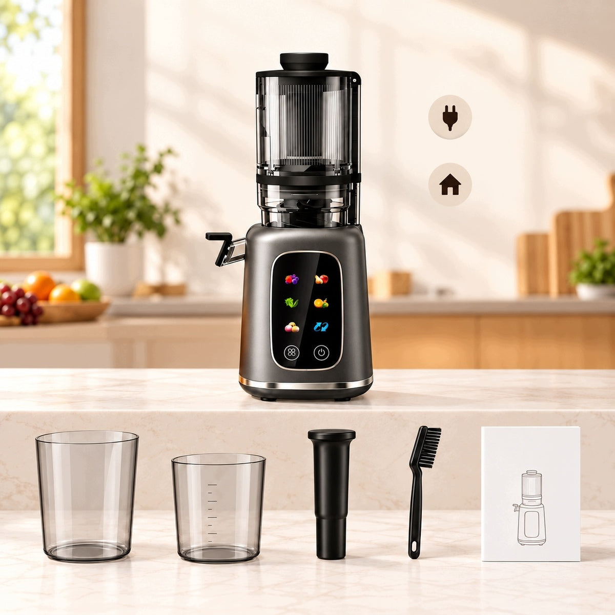 Slow Juicer Vertical YADIMI Screw Tritan BPA free,Vegetable Fruit Juicer Brand no brand