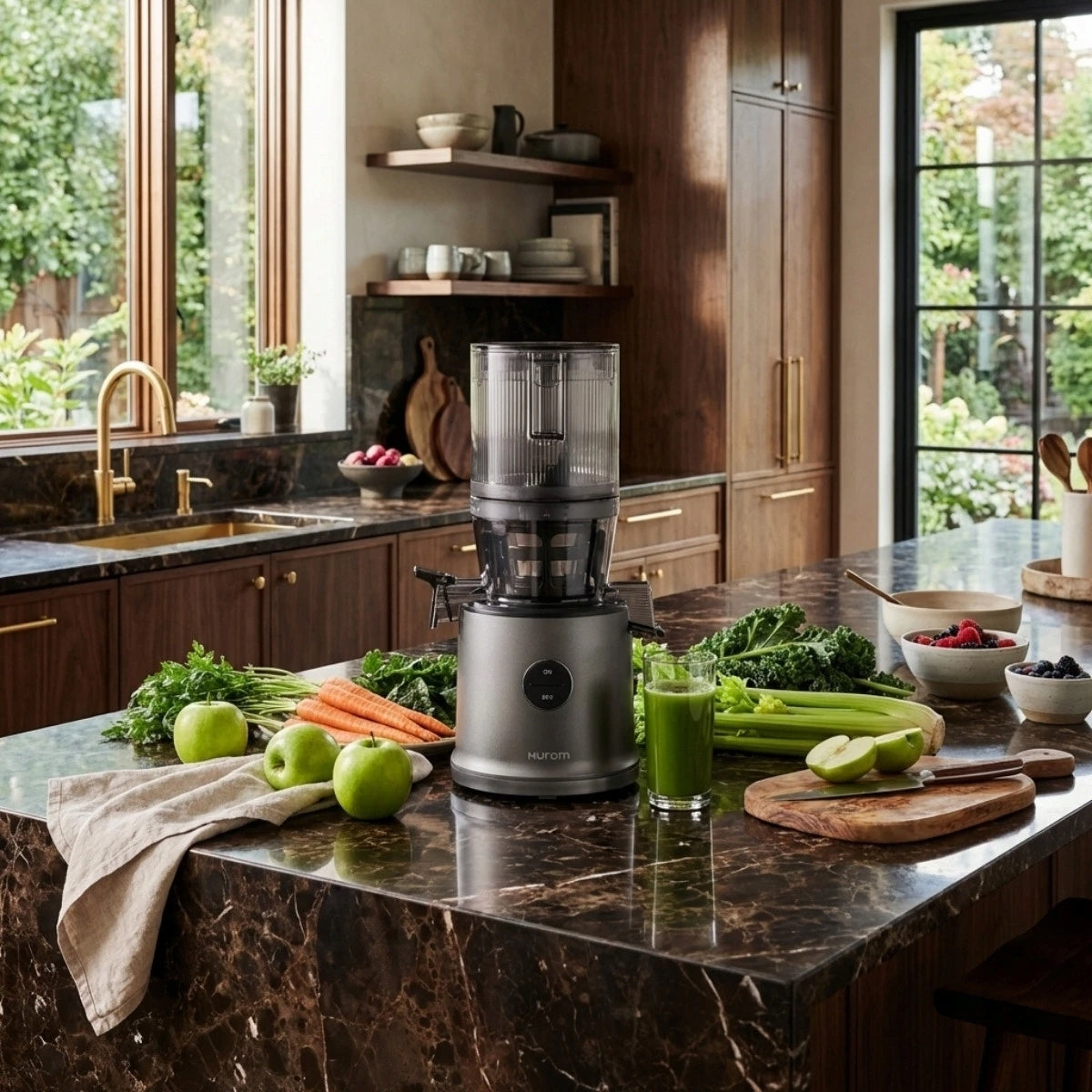 Slow Juicer for Fruit and Vegetable Juices Hurom H80 ST Graphite Manufacturer code H80ST-GES04TG