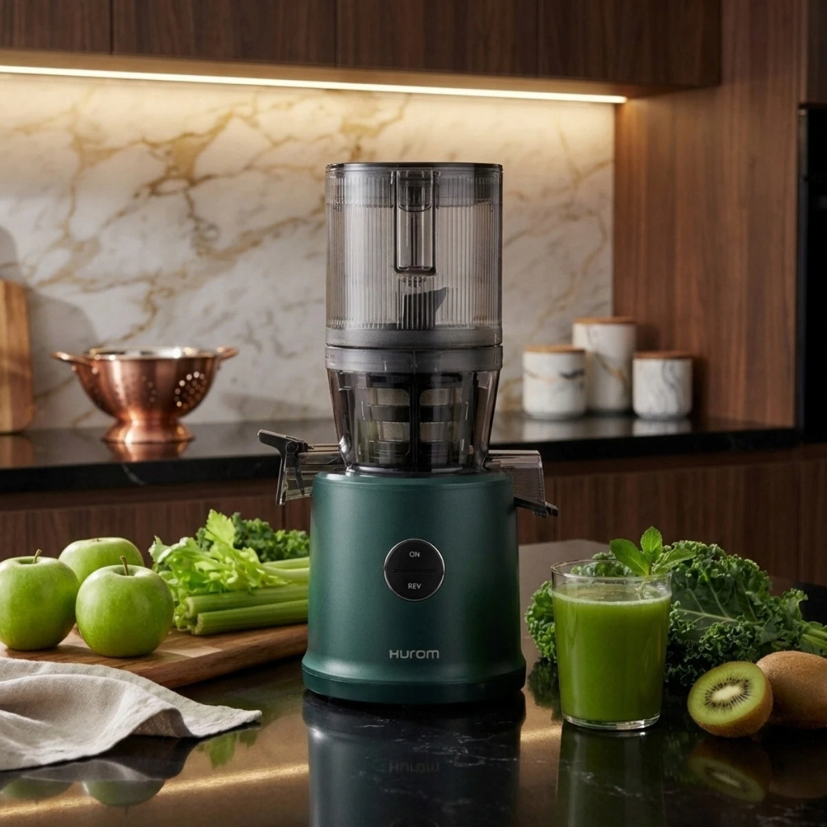 Slow Juicer for Fruit and Vegetable Juices Hurom H80 ST Green Manufacturer code H80ST-GES04KG