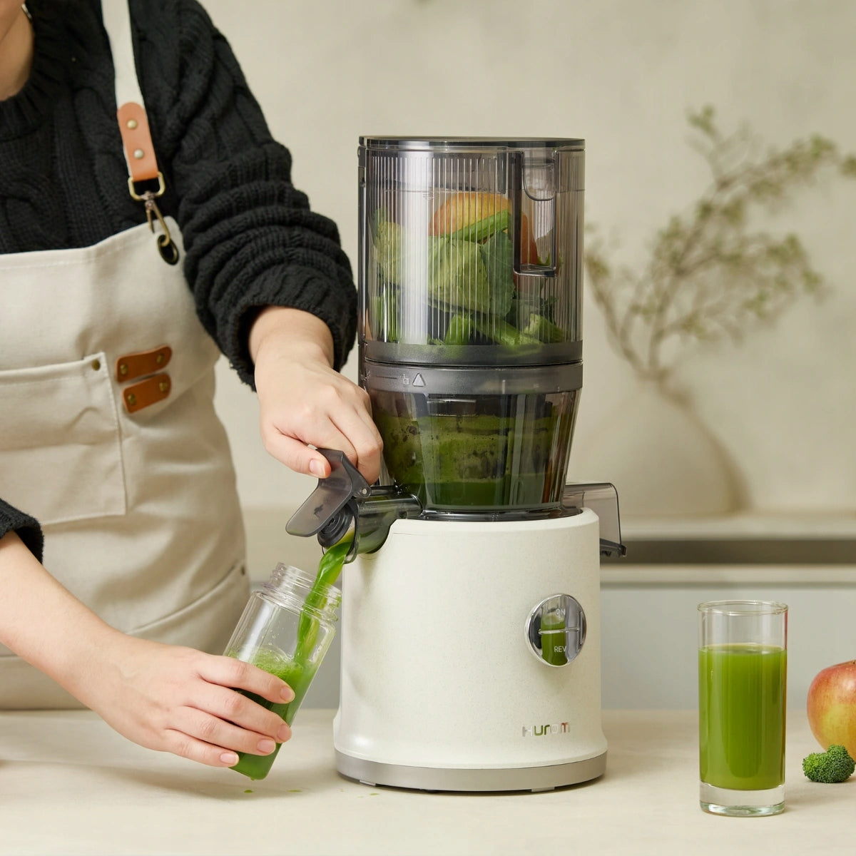 Slow Juicer for Fruit and Vegetable Juices Hurom H80 ST White Manufacturer code H80ST-GES04MV
