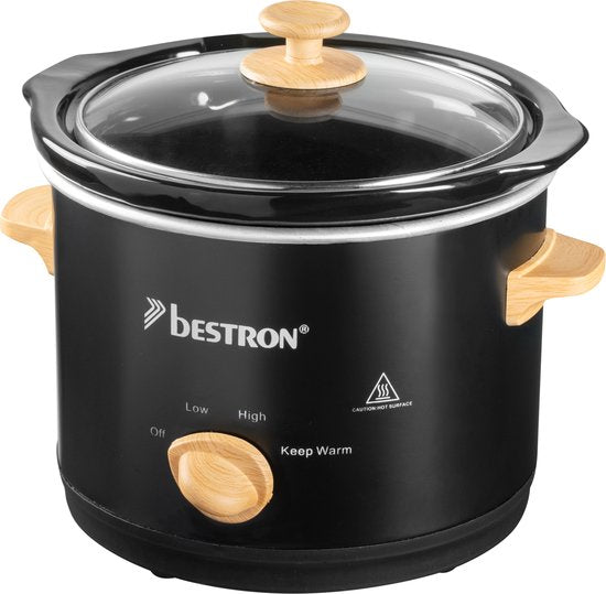 Slow cooker Bestron 150BW 1,5 l black 120 W