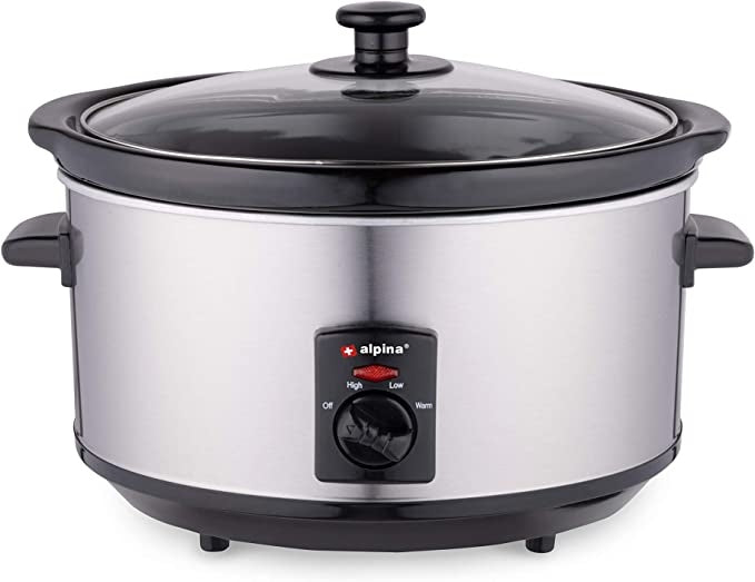 Slow cooker alpina 3,5 l silver/grey 240 W