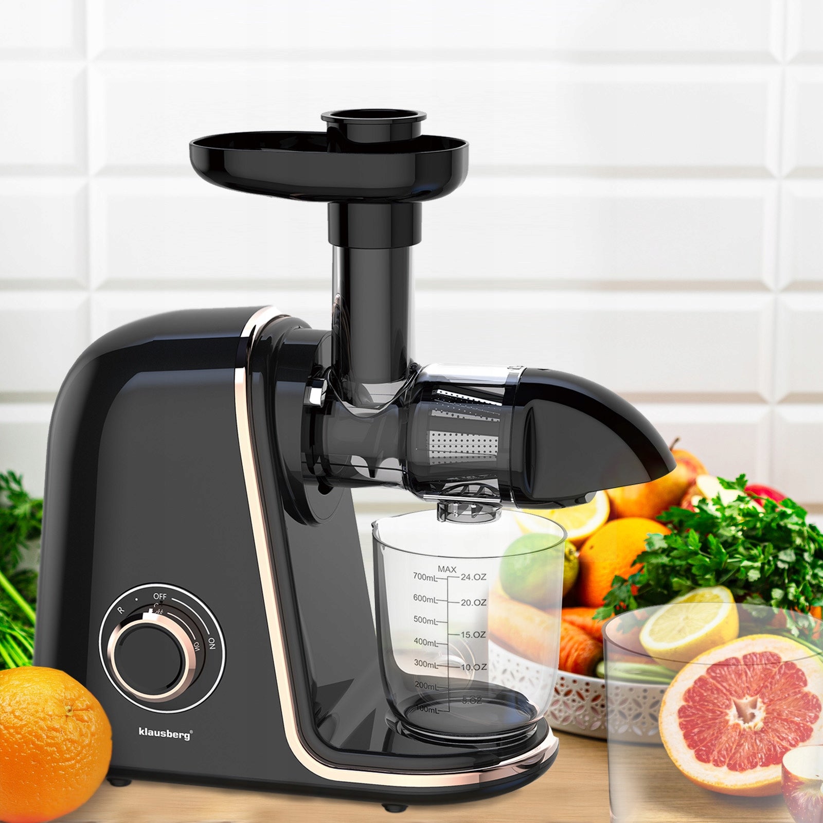 Slow juicer 150W Fruit vegetable juice COLD PRESS KLAUSBERG 7867 Brand Klausberg