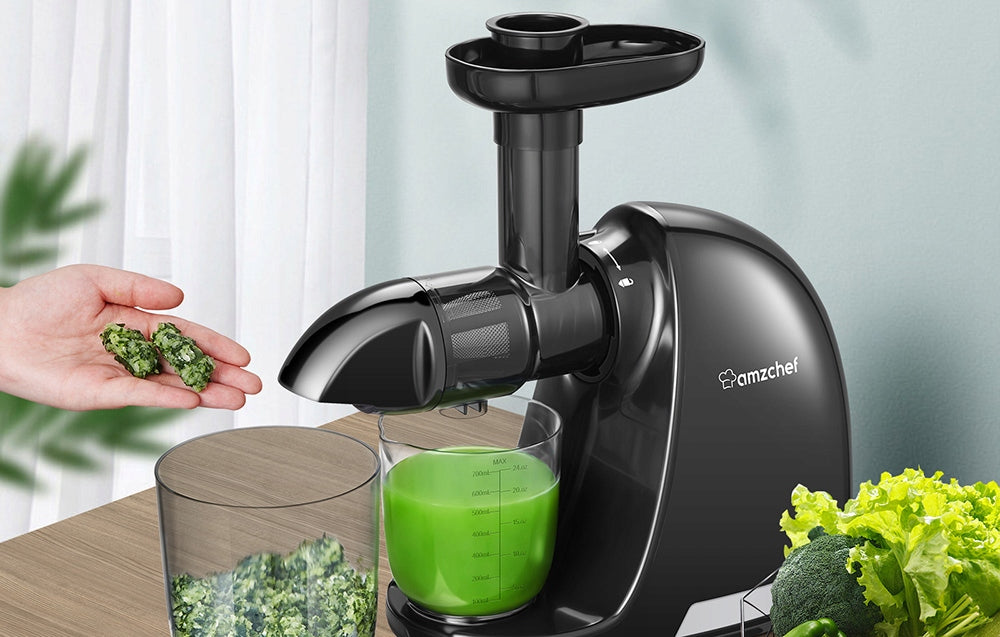 Slow juicer AMZCHEF Black Juicer for Vegetables and Fruits Manufacturer code ZM1501-BK-SM