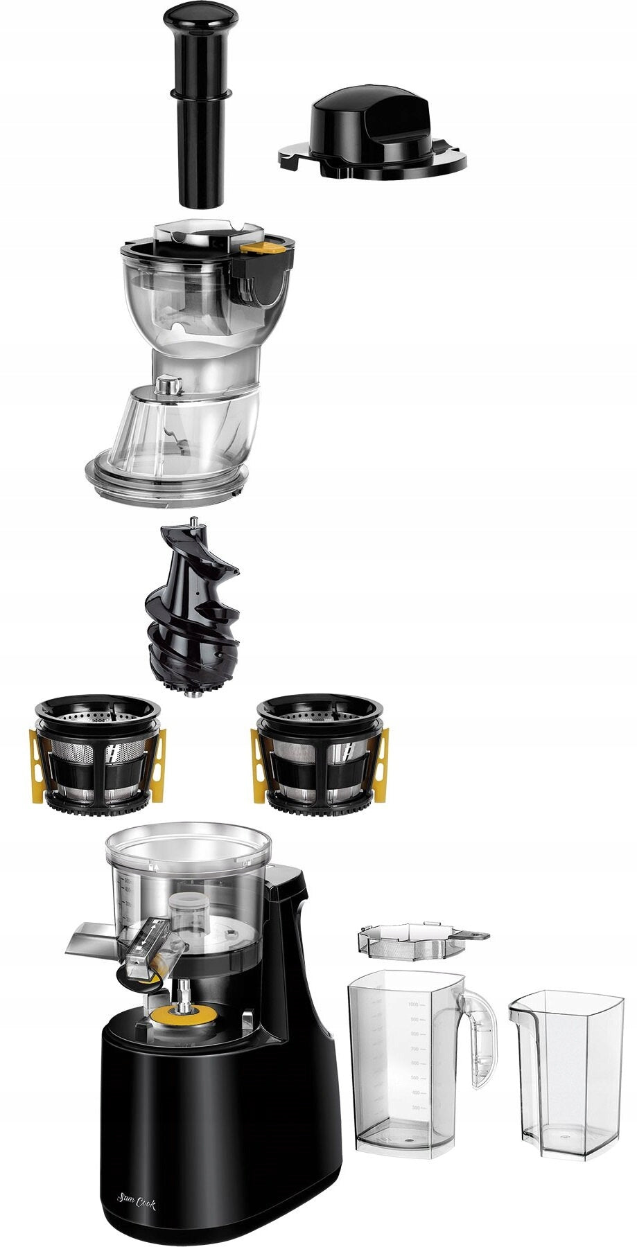 Slow juicer SAM COOK PSC-50/B Black Dominant color black