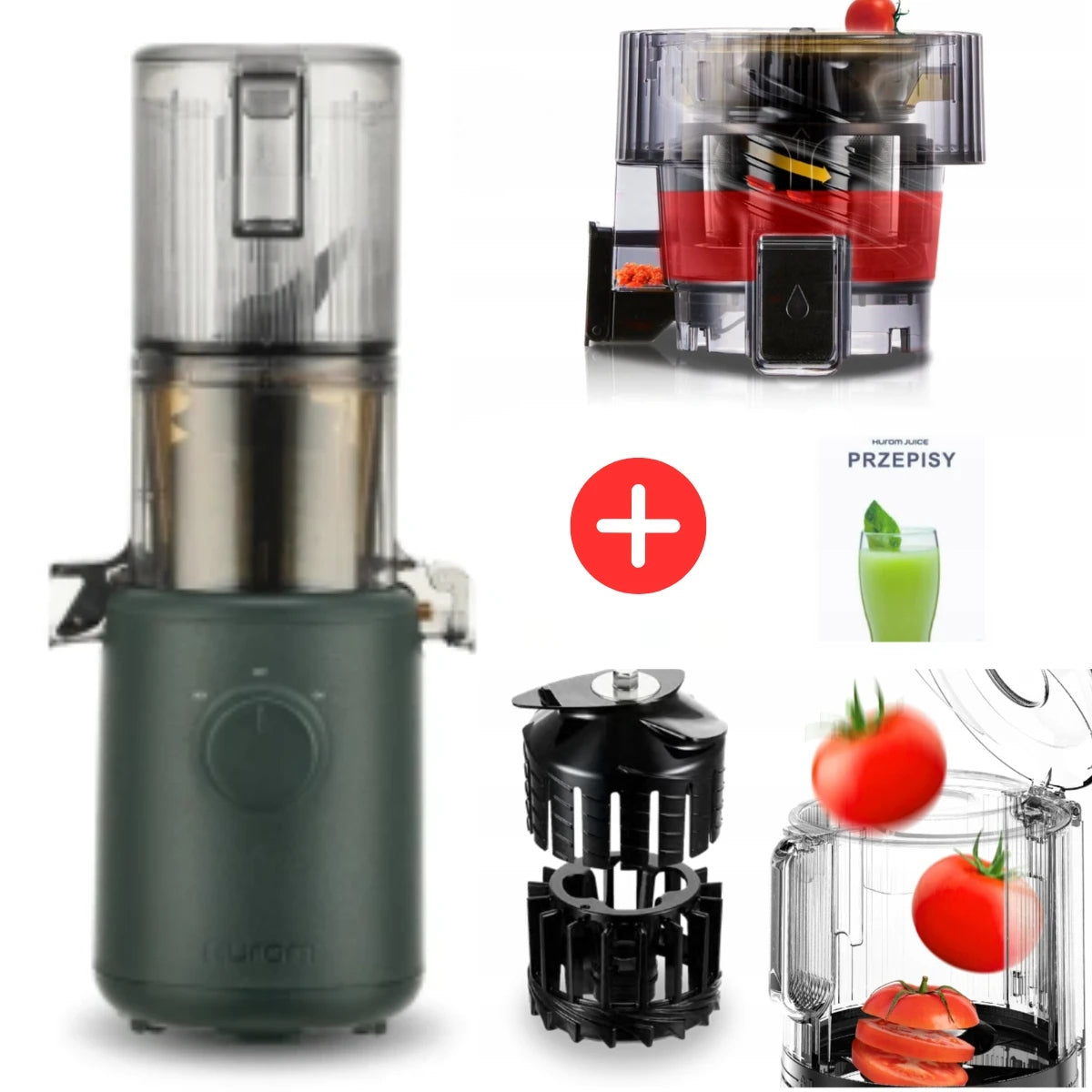Slow juicer for fruit and vegetable juices Hurom H310A Green
