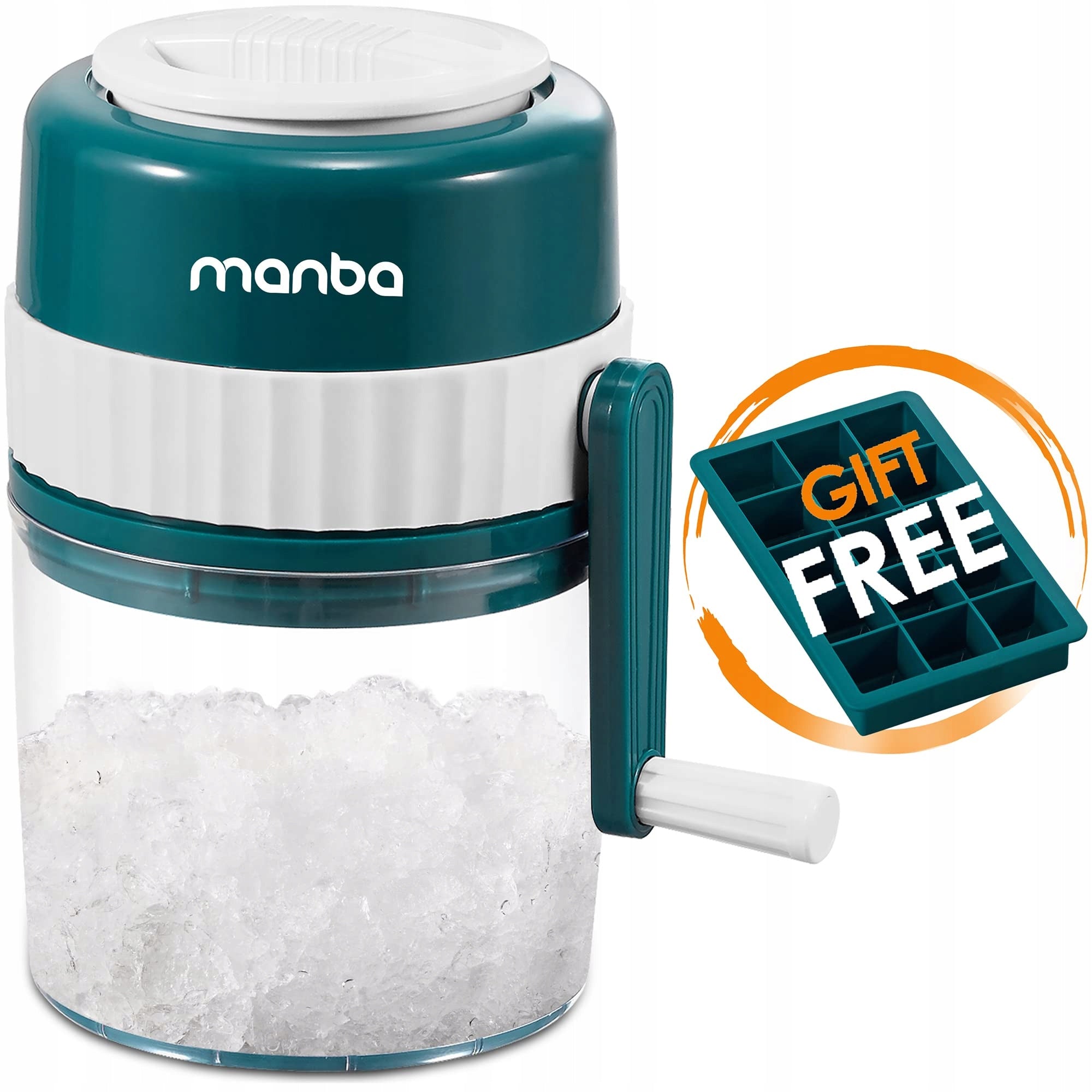 Slushy Shaved Ice Granite Manual Ice Crusher Manba For Picnic
