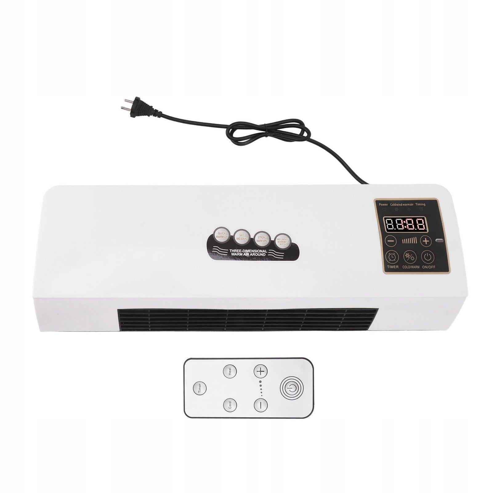 Small Air Conditioning Heater Portable Wall Mounted Air Conditioning Hot 3P