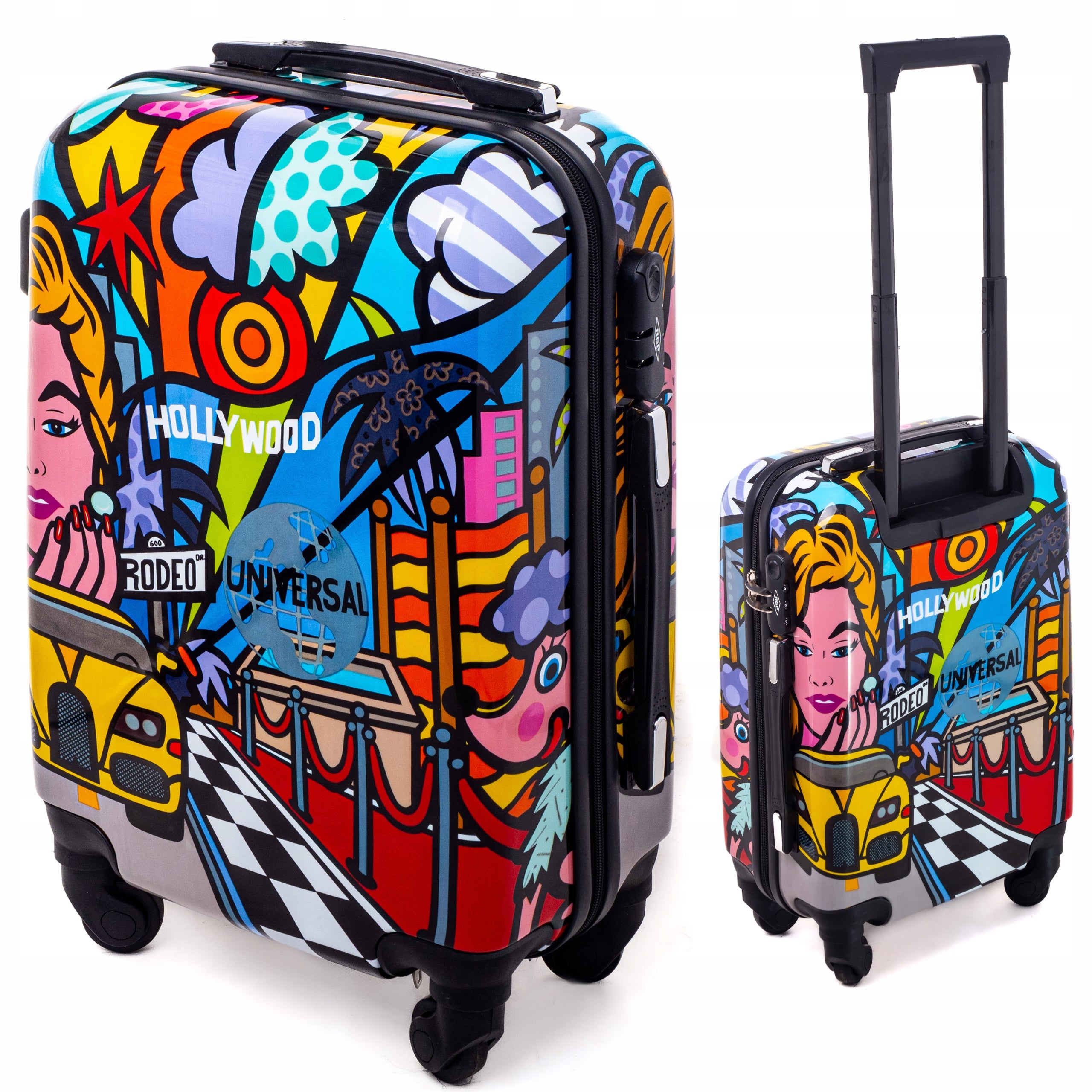 Small Cabin Suitcase TRAVEL BAG ON WHEELS ABS CABIN