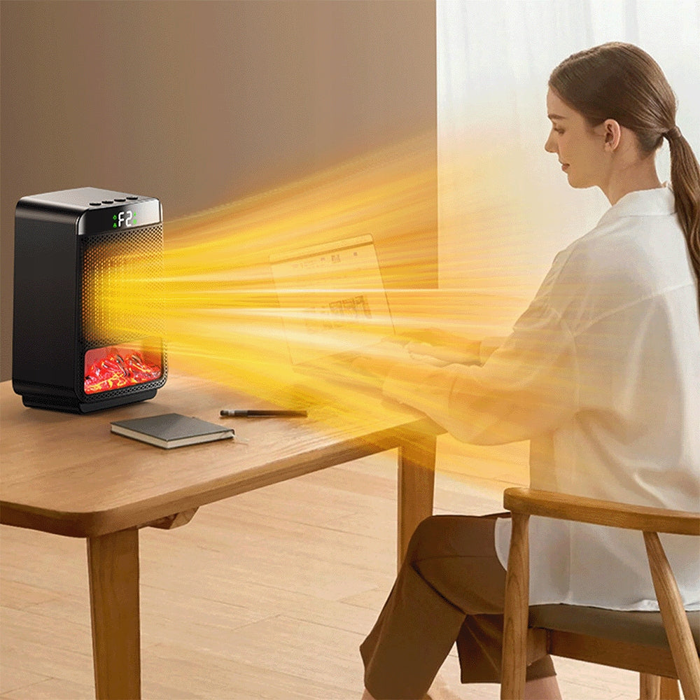 Small Contact Heater Portable Quiet With Thermostat And Remote Control Brand Bedee