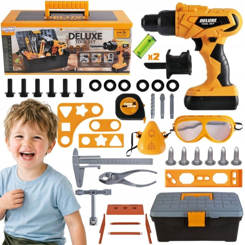 Small DIY Tool Set with Screwdriver in Suitcase 39el WOOPIE