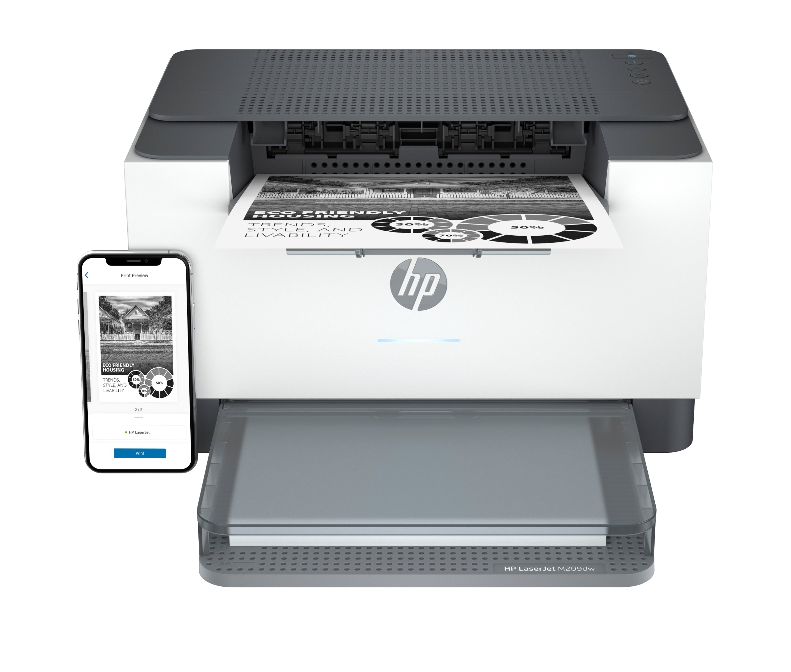 Small Efficient HP Laser Jet Printing DUPLEX MONO LAN WIFI TONER Brand HP