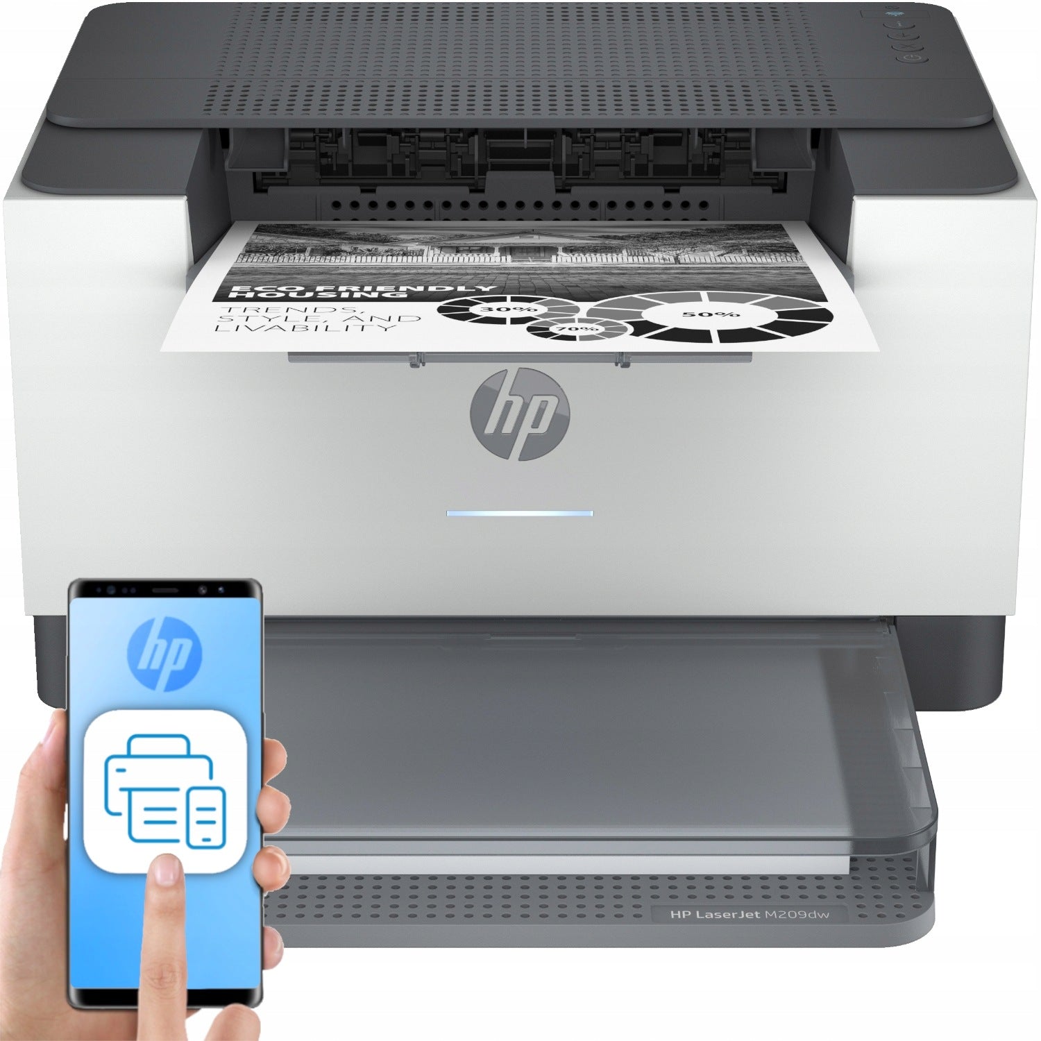 Small Efficient HP Laser Jet Printing DUPLEX MONO LAN WIFI TONER