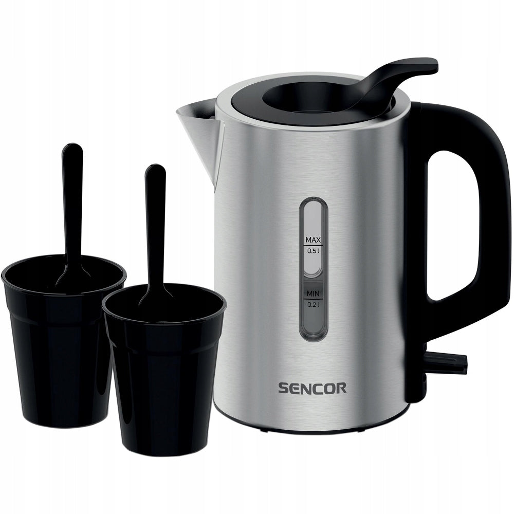 Small Electric Kettle 0,5L Sencor SWK 170SS 1100W + 2xCups