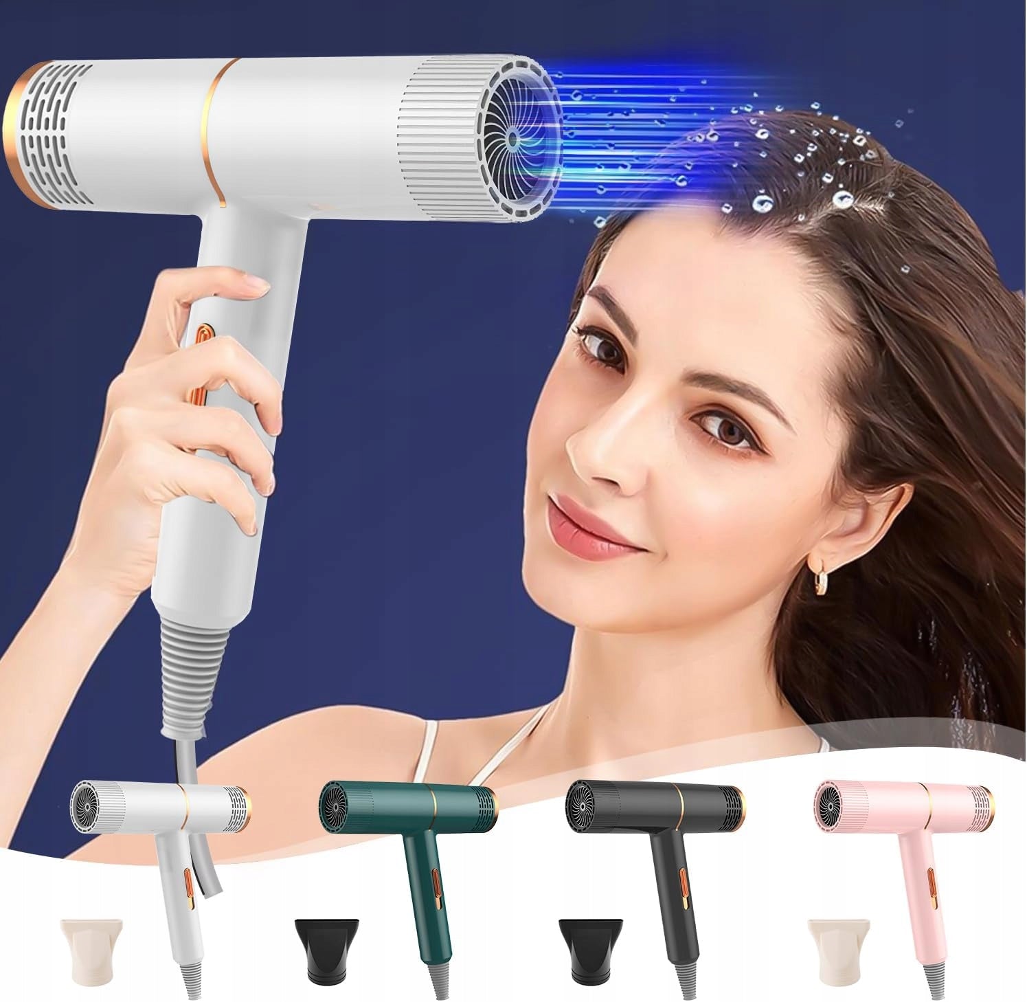 Small Hair Dryer with Ionization 800W with Diffuser Ionization Dryer Packaging status original