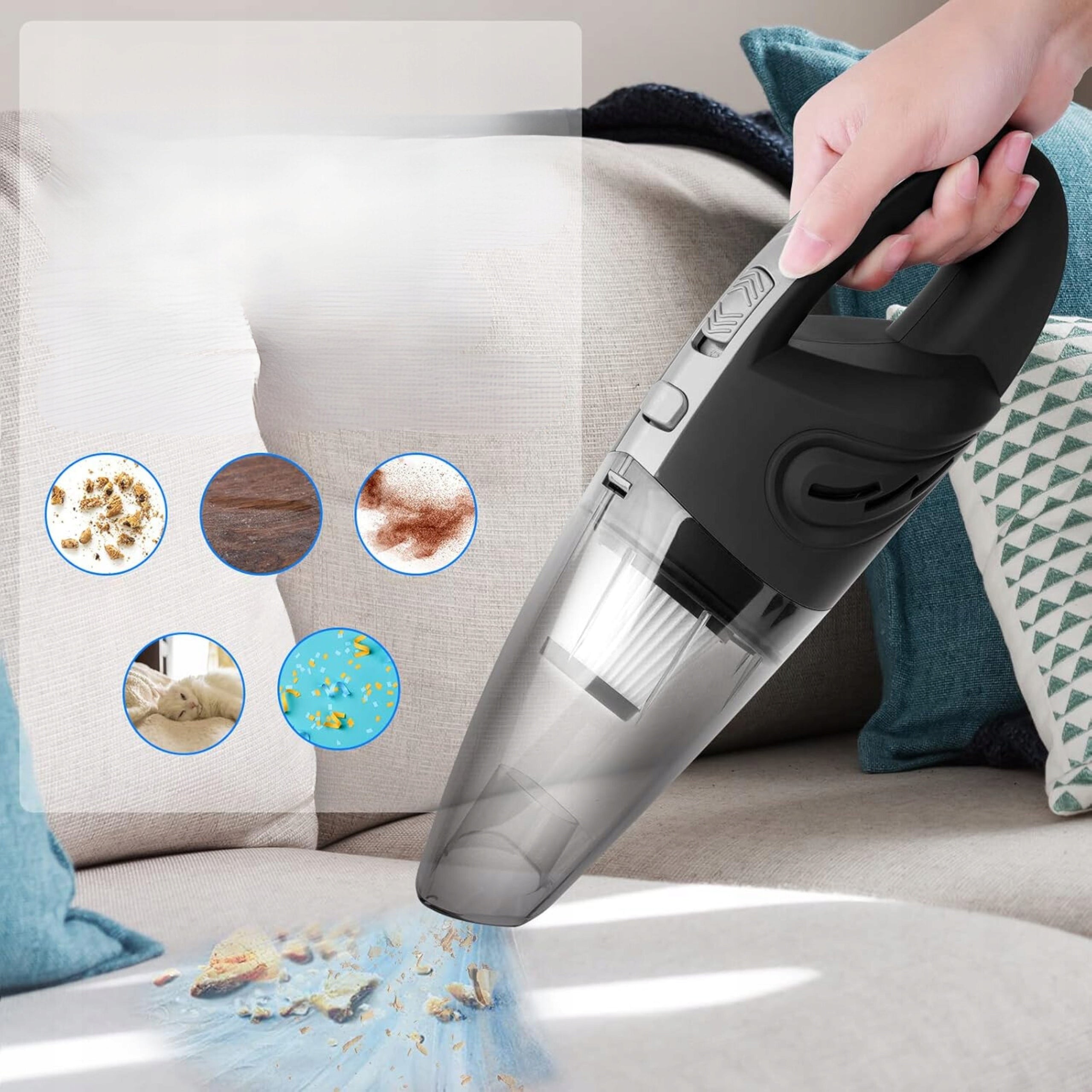 Small Handheld Cordless Vacuum Cleaner for Home and Car 50W Manufacturer code ręczny odkurzacz bezprzewodowy akumulatorowy