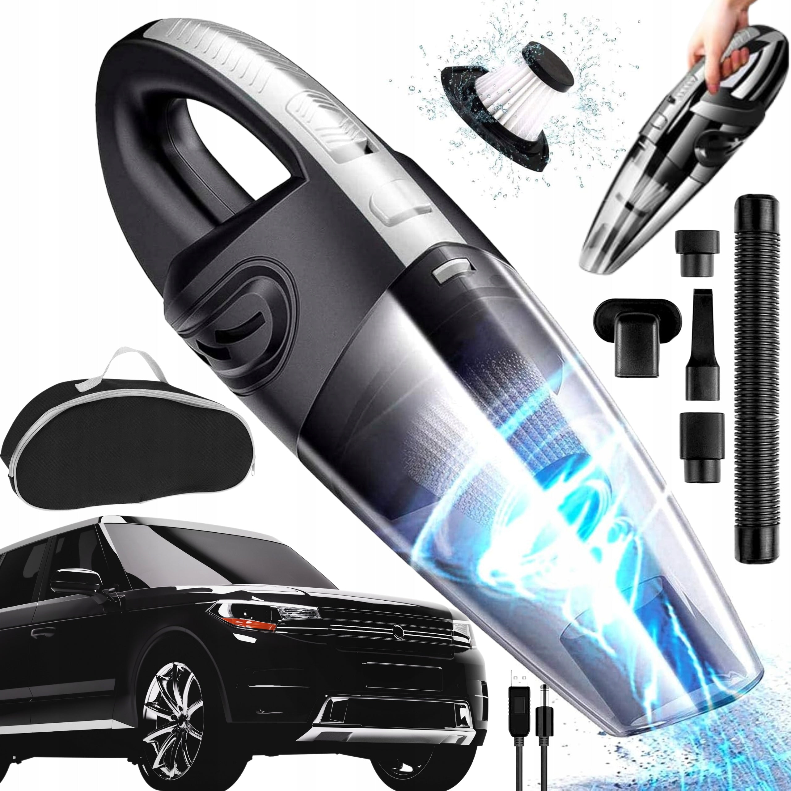Small Handheld Cordless Vacuum Cleaner for Home and Car 50W