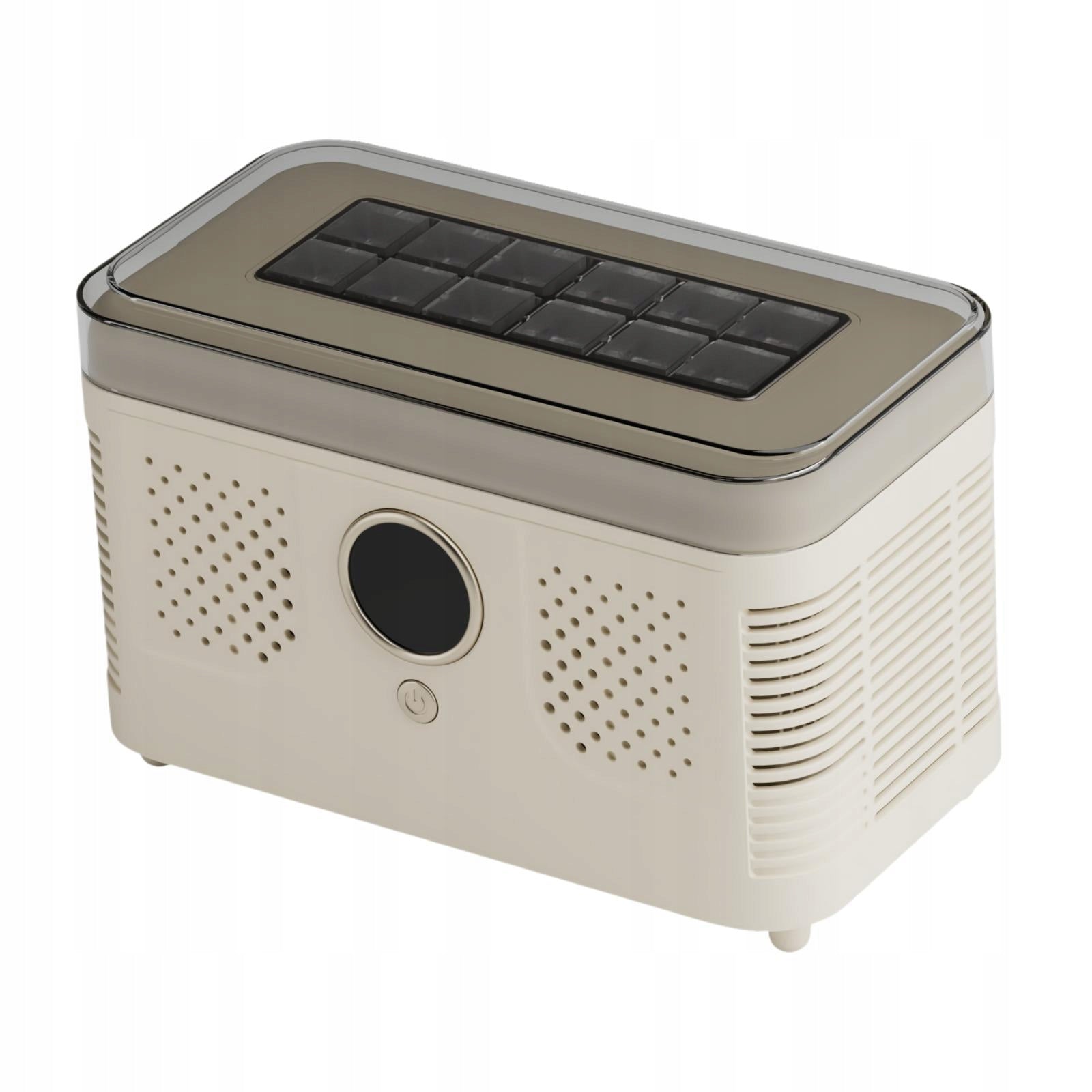 Small Ice Maker Countertop with Cubes Tongs Quickly Making Freezing Beige Brand no brand