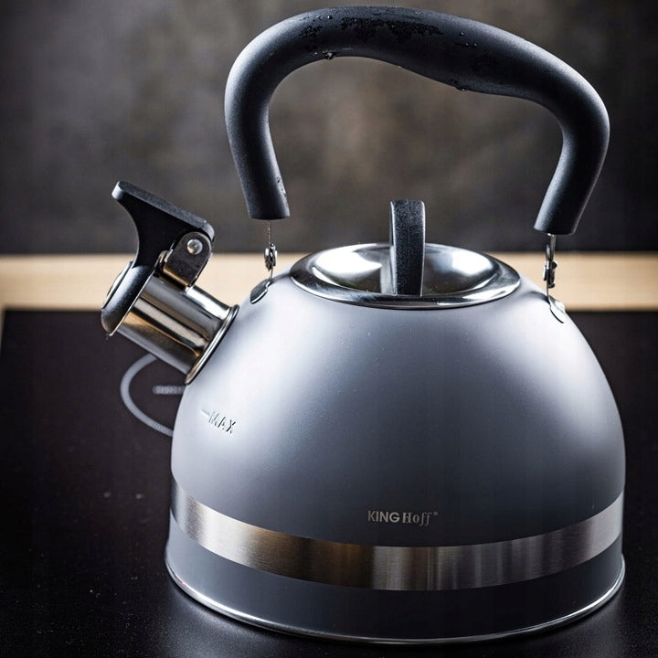 Small Lightweight Stylish Kettle Steel Folding Handle Elegance 1,8L KINGHOFF Brand Kinghoff