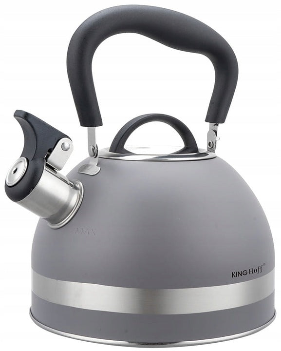 Small Lightweight Stylish Kettle Steel Folding Handle Elegance 1,8L KINGHOFF