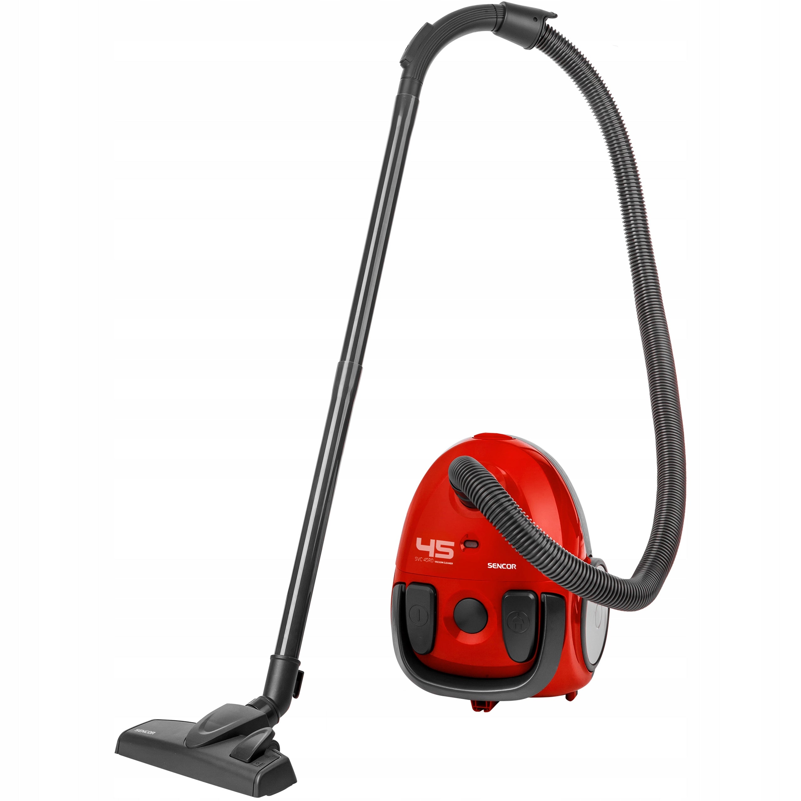 Small POWERFUL bagged vacuum cleaner 850W HEPA red 1,5L Sencor SVC 45RD-EUE3