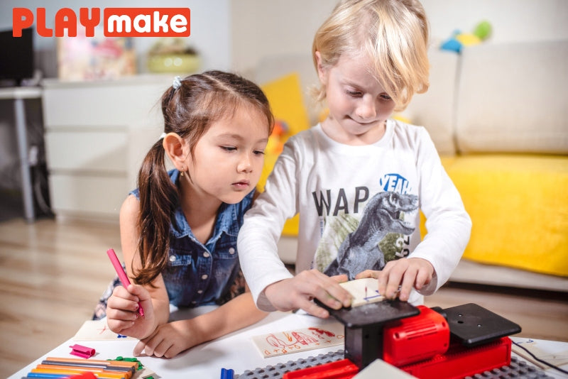 Small Solarz PLAYMAKE 4in1 Lathe Drill Jigsaw for Preschooler Packaging status original