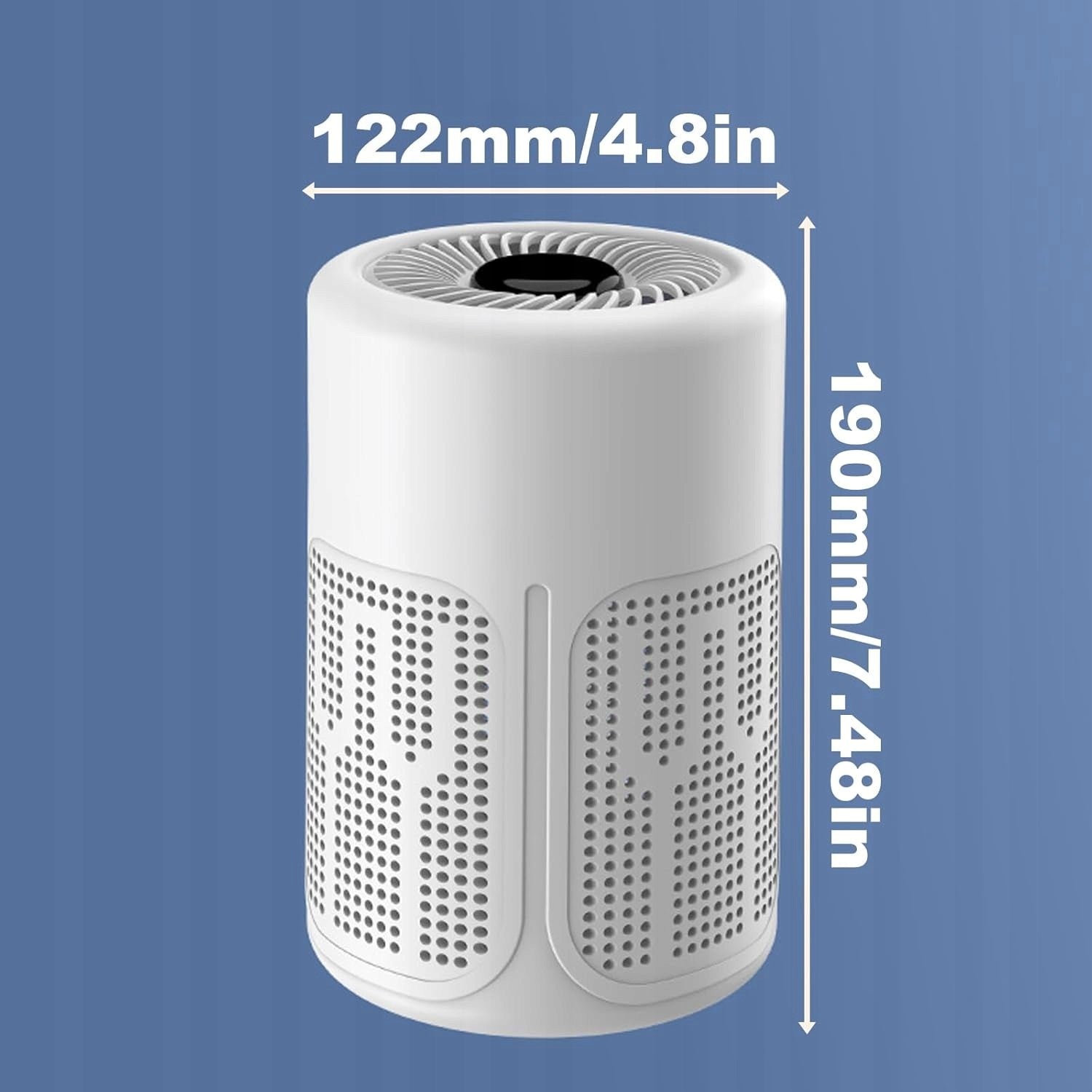 Small USB HEPA Ion Air Purifier For Pet Room Office Packaging status original