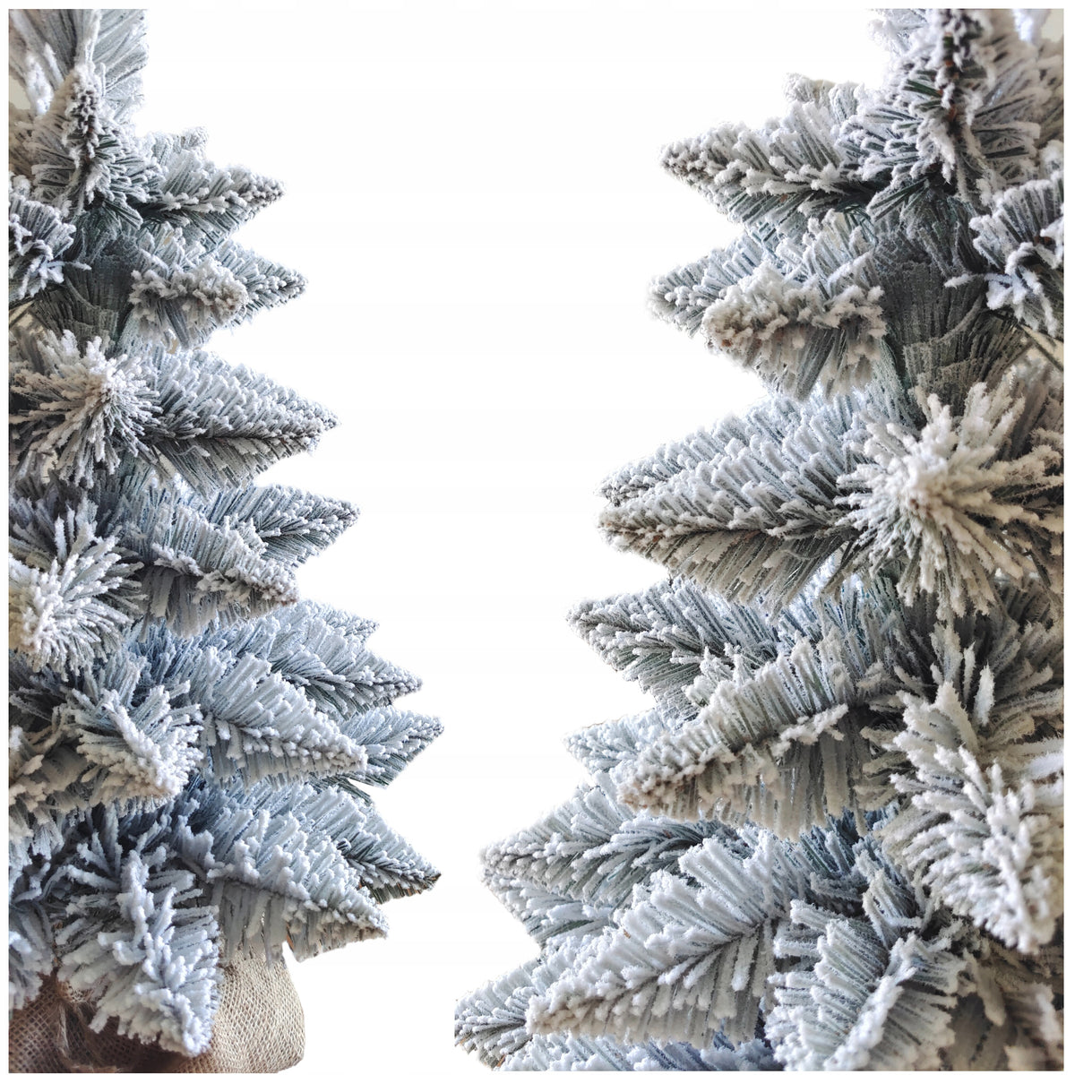 Small artificial Christmas tree SNOW PINE WHITE PREMIUM 60 cm jute stand Poland Brand Garden-Garden