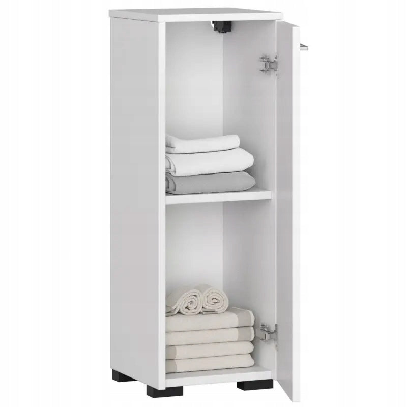 Small bathroom cabinet, white, 2 shelves, 30 cm, matte Brand Akord