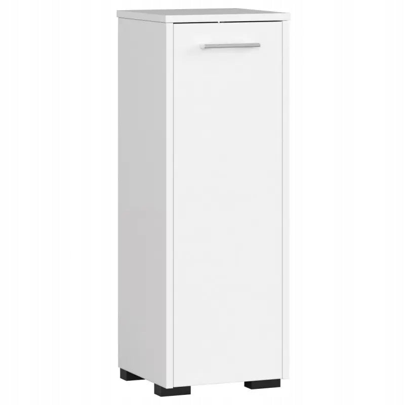 Small bathroom cabinet, white, 2 shelves, 30 cm, matte