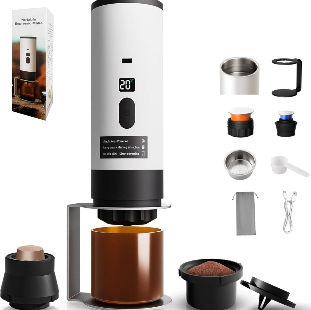 Small portable coffee maker 3-in-1 coffee cup 7800mAh battery