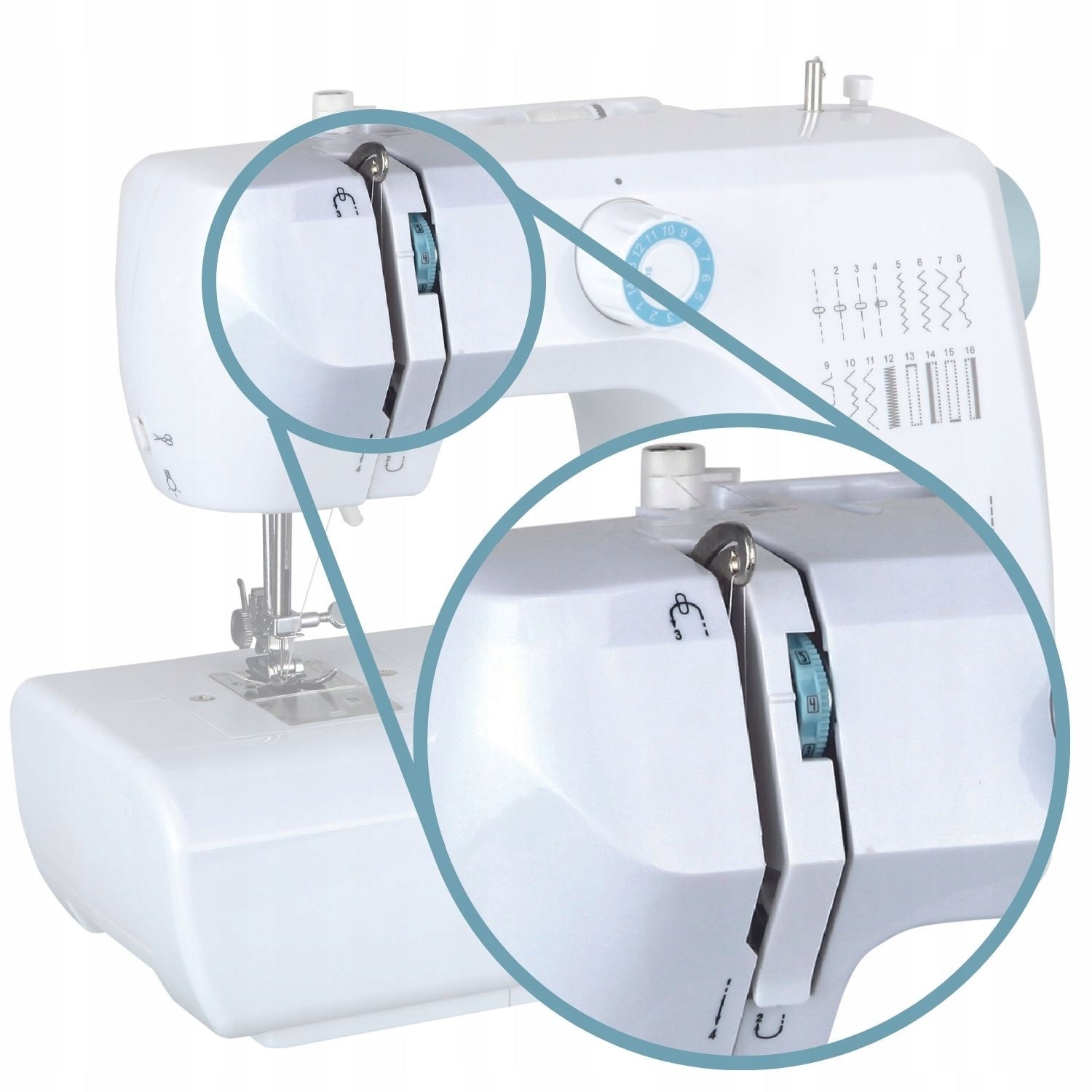 Small sewing machine for children Everyday 16 programs+ADDITIONAL ACCESSORIES Manufacturer code 01.022