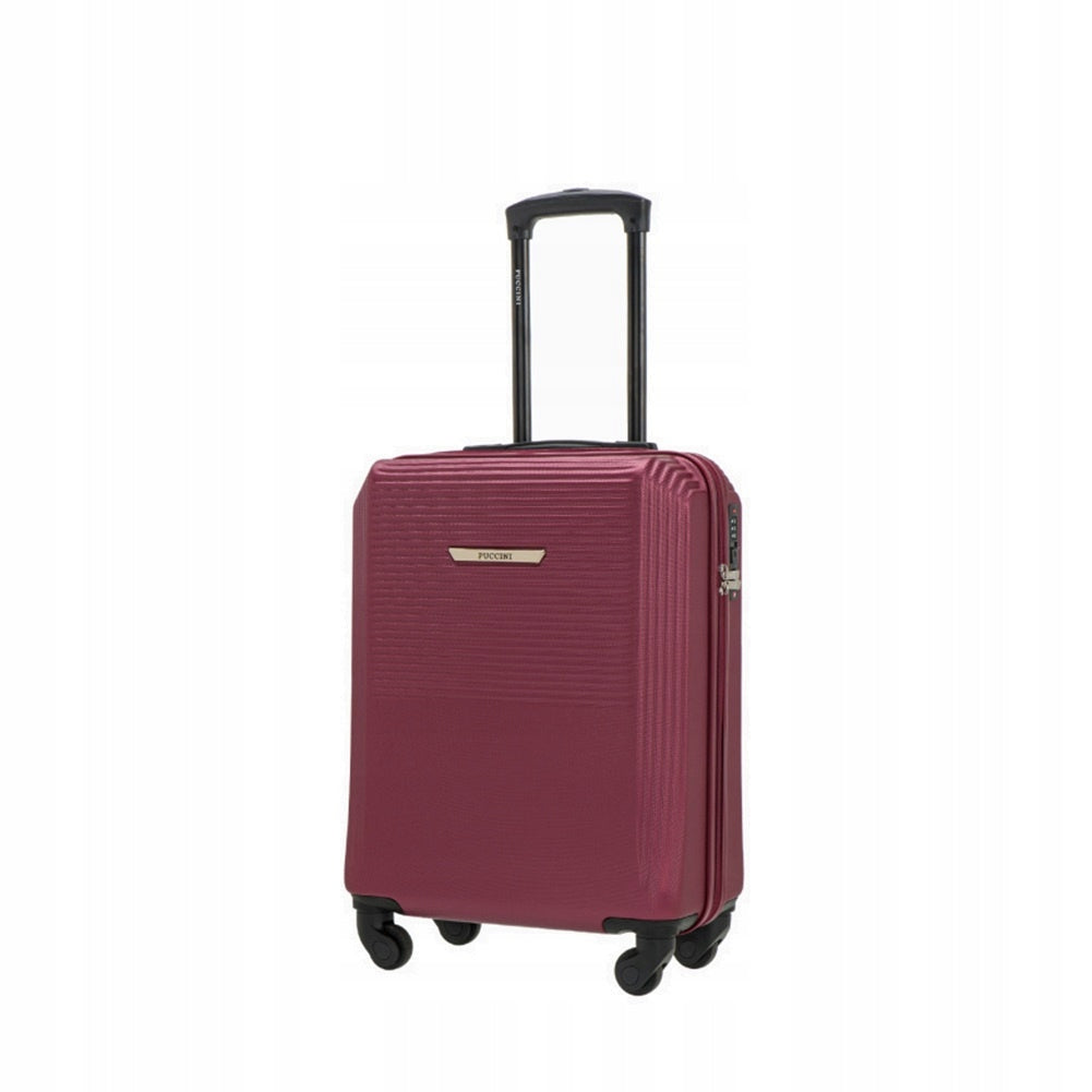 Small suitcase PUCCINI SAN DIEGO ABS025C 3B Burgundy Brand PUCCINI