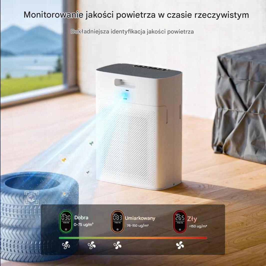 Smart Air Purifier TWO FILTERS WiFi HEPA Sensor Silent Alexa Brand MORENTO