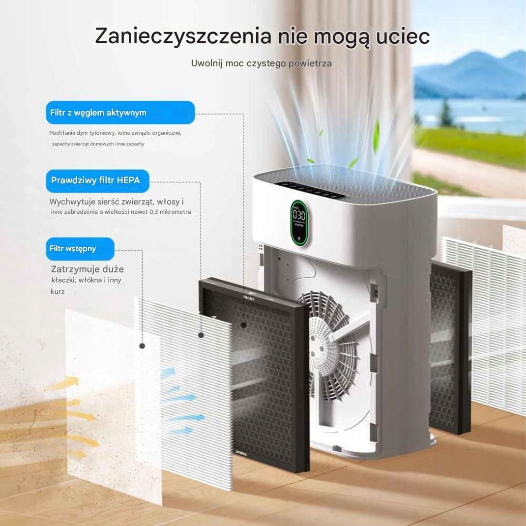 Smart Air Purifier TWO FILTERS WiFi HEPA Sensor Silent Alexa Model 5907009959764